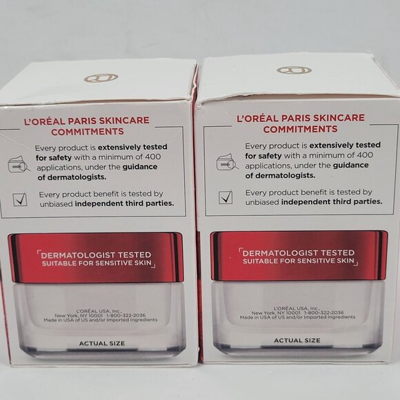 LOreal Paris Revitalift Night Moisturizer Anti-Wrinkle Firming 48g Set of 2 NIB - Picture 4 of 5